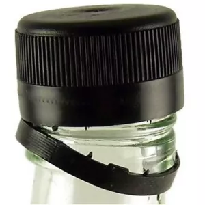 Couvercle flacon APET 500ml noir a charniere cachete