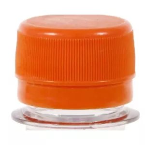 Couvercle flacon APET 1000ml orange a charniere cachete