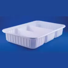 Ravier PS R270-50 1,55L blanc 270x180x50mm - 3 comp