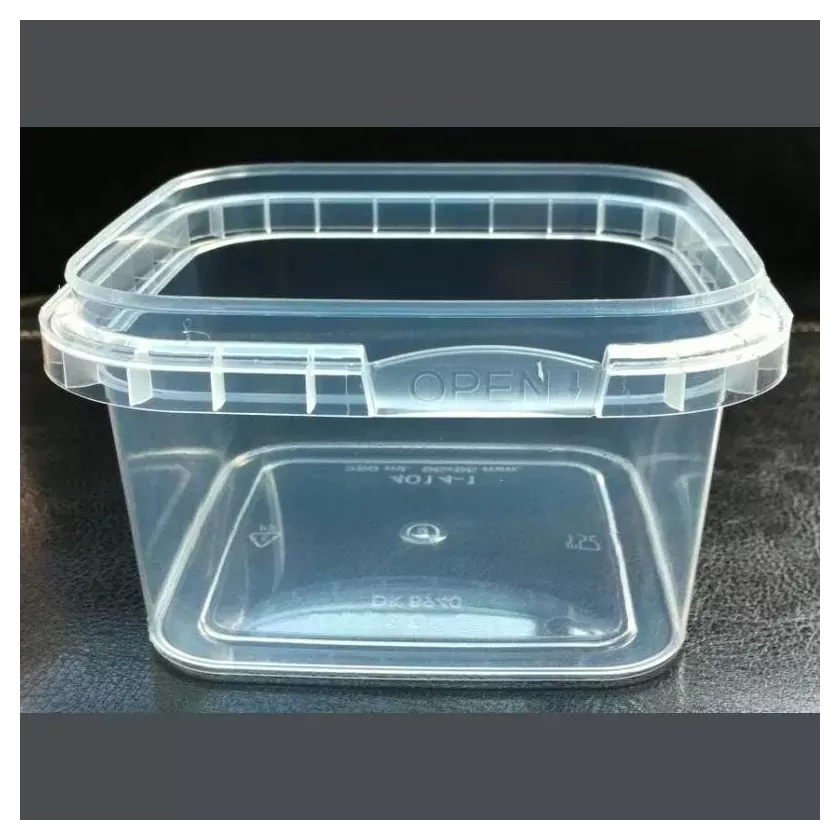PP ravier carre 280ml transparent 95x95x53mm - cachete