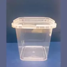 PP ravier carre 520ml transparent 95x95x103mm cachete