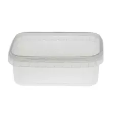 PP ravier et couvercle 280ml transparent 120x90x42mm cachete