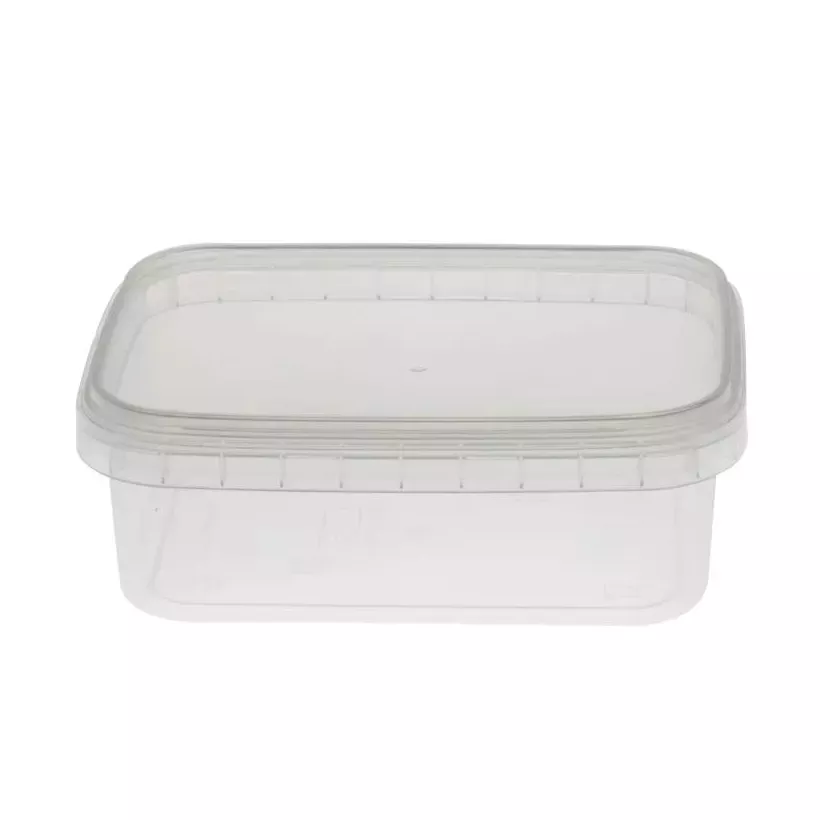 PP ravier et couvercle 280ml transparent 120x90x42mm cachete