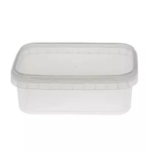 PP ravier et couvercle 280ml transparent 120x90x42mm cachete