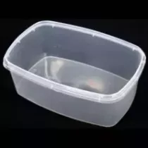 PP bac ovale 2L transparent 238x159x83mm cachete