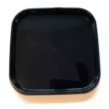 Couvercle PP ravier 185ml carre noir 95x95mm cachete