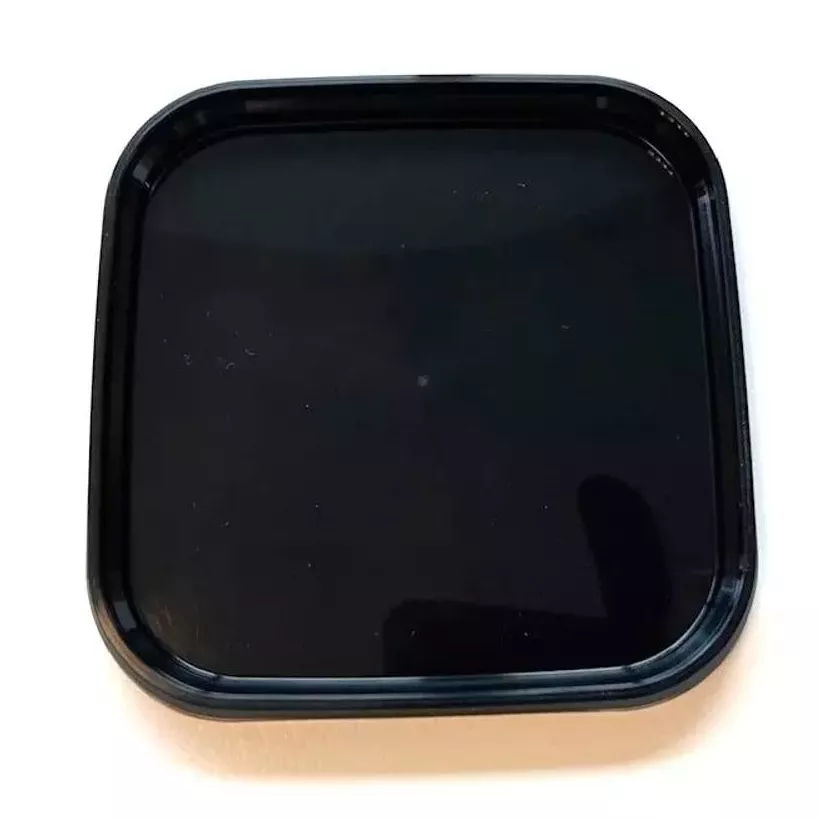 Couvercle PP ravier 185ml carre noir 95x95mm cachete