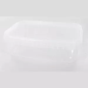 PP ravier 750ml transparent avec couvercle transparent 184,5x118x51mm cachete