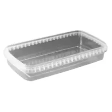 PP ravier rectangulaire 980ml transparent 240x128x40mm - cachete