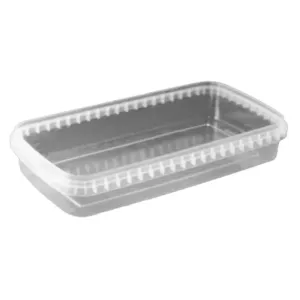 PP ravier rectangulaire 980ml transparent 240x128x40mm - cachete