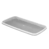 Couvercle PP ravier rectangulaire transparent 240x128mm cachete