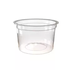 PP cup 250g diametre 95mm transparent Blanco