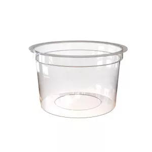 PP cup 250g diametre 95mm transparent Blanco