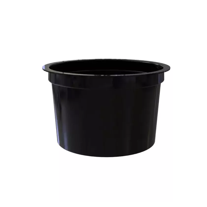 PP cup 250g diametre 95mm noir Blanco