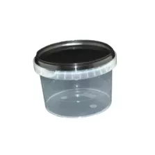 PP ravier et couvercle noir TP118x80mm cachete 565ml