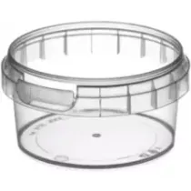 PP ravier diametre 69x36mm 90ml transparent cachete