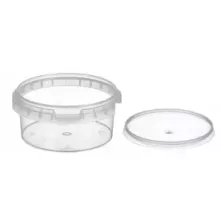 PP ravier et couvercle TP95x44mm 180ml cachete transparent