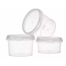 PP ravier et couvercle TP95x65mm 280ml cachete transparent
