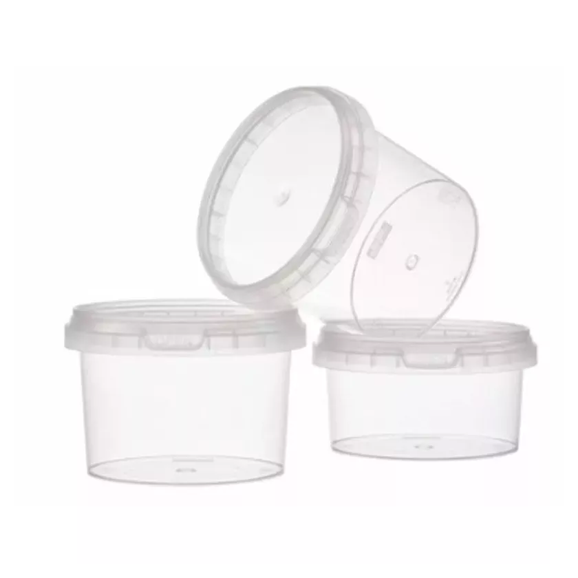PP ravier et couvercle TP95x65mm 280ml cachete transparent