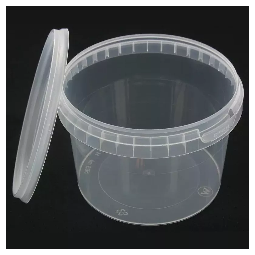 PP ravier et couvercle diametre 118x82mm 565ml cachete transparent
