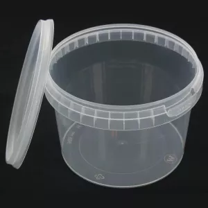 PP ravier et couvercle diametre 118x82mm 565ml cachete transparent