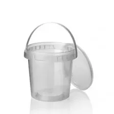 PP ravier et couvercle diametre 118x113,4mm 770ml 1L cachete plus anse transparent