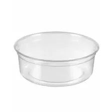 Ravier RPET 200ml transparent d117xh44mm couvercle rentrant