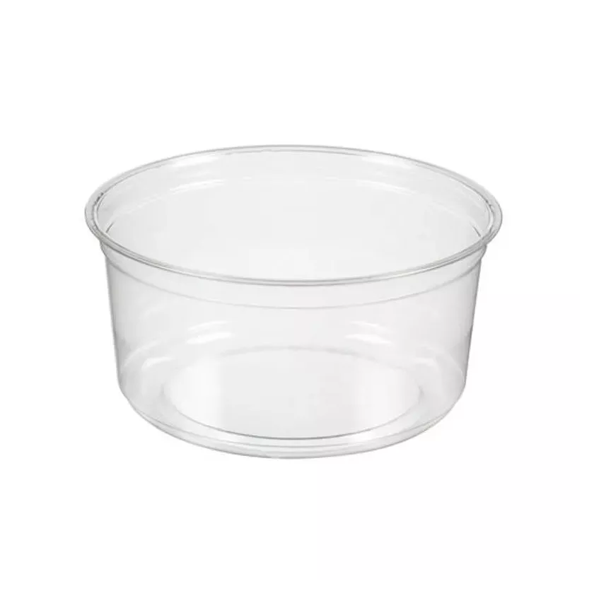 Ravier RPET 350ml transparent d117xh55mm couvercle rentrant