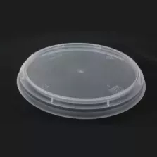 PP couvercle pour PP cup 3 compartiments diametre 123mm transparent