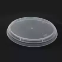 PP couvercle pour PP cup 3 compartiments diametre 123mm transparent