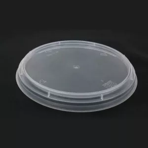 PP couvercle pour PP cup 3 compartiments diametre 123mm transparent