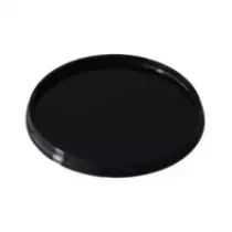PP couvercle diametre 118mm noir pour ravier PP diametre 118x144mm 1L