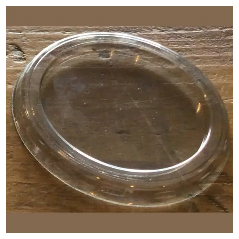 Couvercle PP ravier diametre 75mm transparent