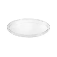 Couvercle RPET ravier diametre 117mm transparent couvercle rentrant