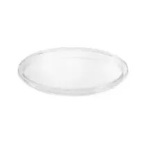 Couvercle RPET ravier diametre 117mm transparent couvercle rentrant