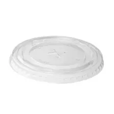 RPET couvercle diametre 95mm transparent plus trou pour RPET gobelet 450ml 16oz