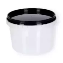 PP couvercle diametre 132mm noir cachete pour ravier 0,5 et 1L