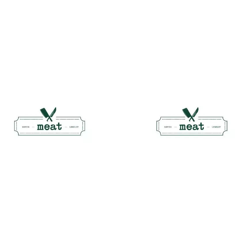 PP cup 250g diametre 95mm blanc imprime MEAT VOF
