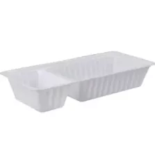 Ravier A22 207x97x35mm blanc 2 compartiments