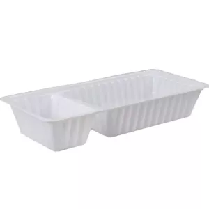 Ravier A22 207x97x35mm blanc 2 compartiments