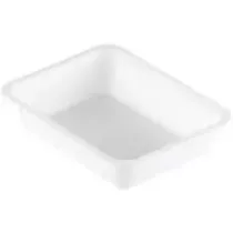 PP tray 227x178x50mm blanc 1COMP-1345ml-Duni 162343