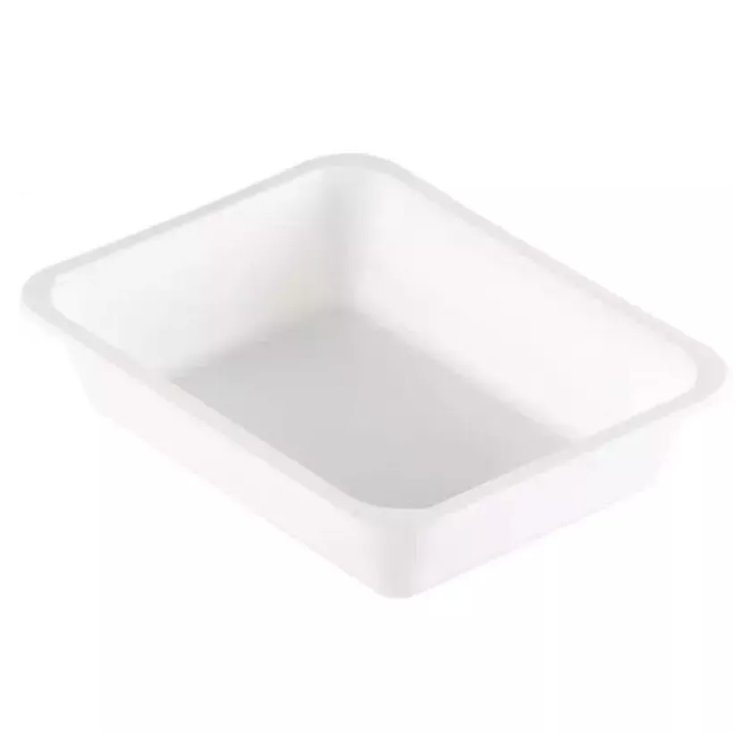 PP tray 227x178x50mm blanc 1COMP-1345ml-Duni 162343