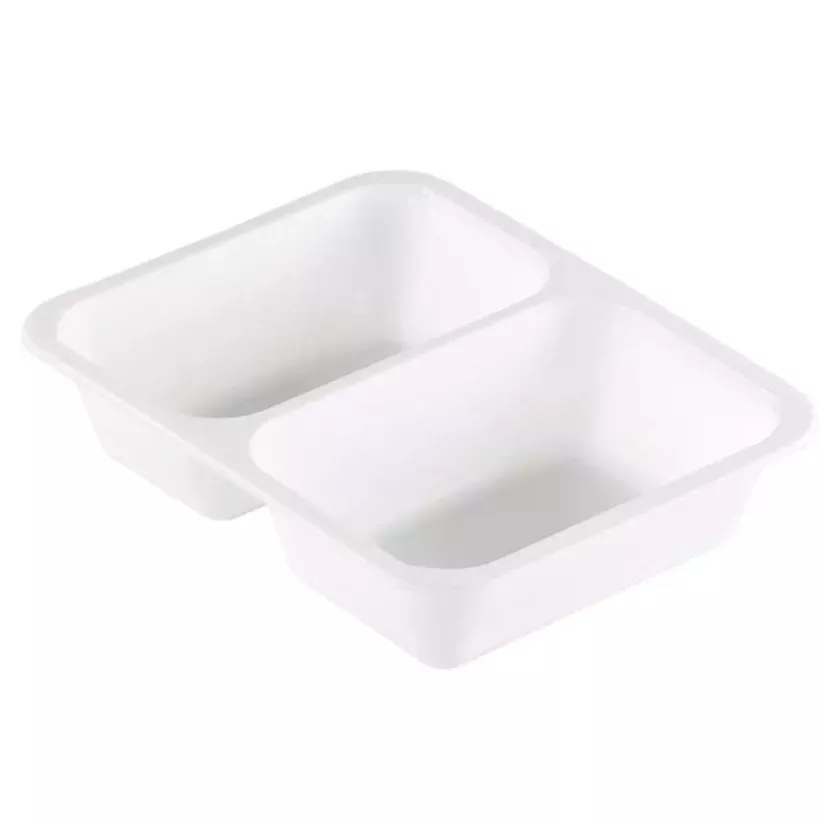 PP tray 227x178x50mm blanc 2COMP-645-540ml-Duni 162344