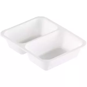 PP tray 227x178x50mm blanc 2COMP-645-540ml-Duni 162344