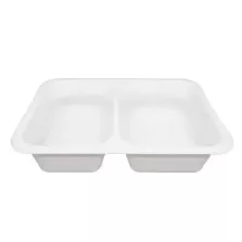 PP tray 227x178x50mm blanc 2COMP - M