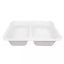 PP tray 227x178x50mm blanc 2COMP - M