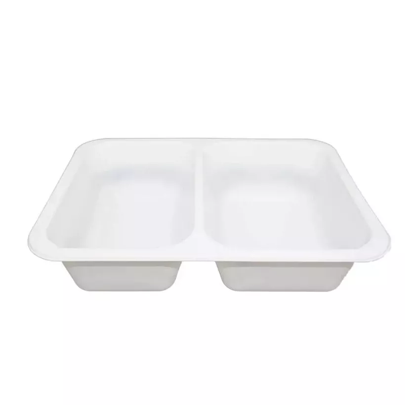 PP tray 227x178x50mm blanc 2COMP - M
