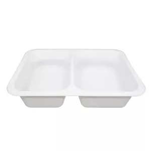 PP tray 227x178x50mm blanc 2COMP - M
