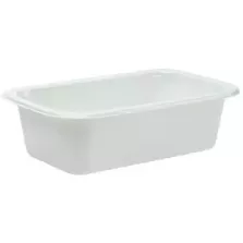 CPET tray 188x119x54mm blanc 1 compartiment 760ml Duni 115491