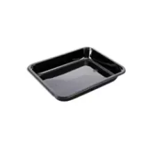 CPET tray 227x178x35mm noir 1 compartiment 1030ml reference 2227-1E